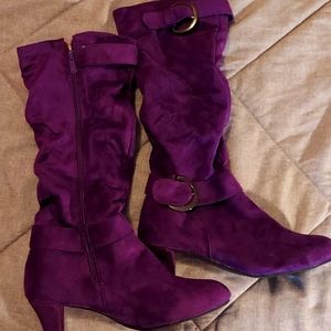 Purple boots